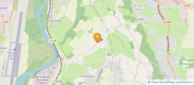 localisation de l'entreprise 2NEW  CREUZIER-LE-VIEUX