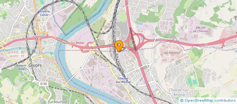 localisation de l'entreprise 2NI TRAVAUX  CHASSE-SUR-RHONE