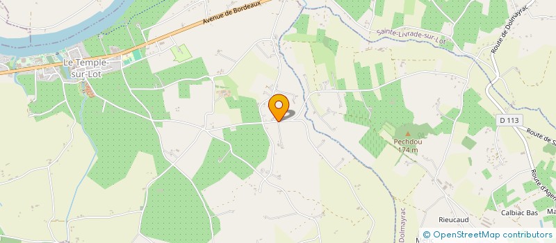 localisation de l'entreprise 2NO ARCHITECTURE  LE TEMPLE-SUR-LOT