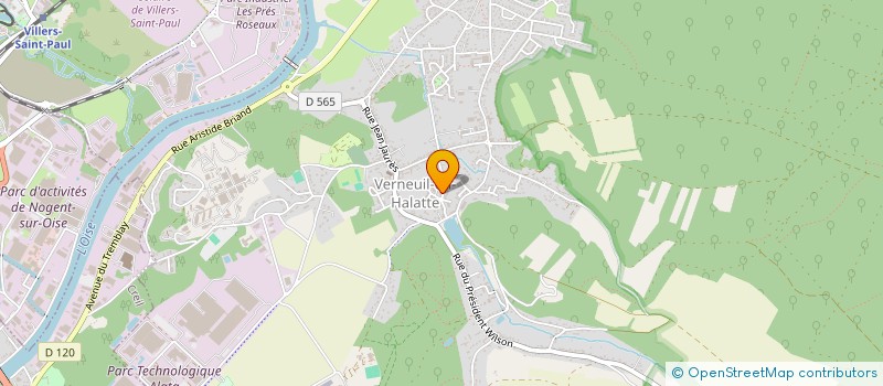 localisation de l'entreprise 2NTRANS  VERNEUIL-EN-HALATTE