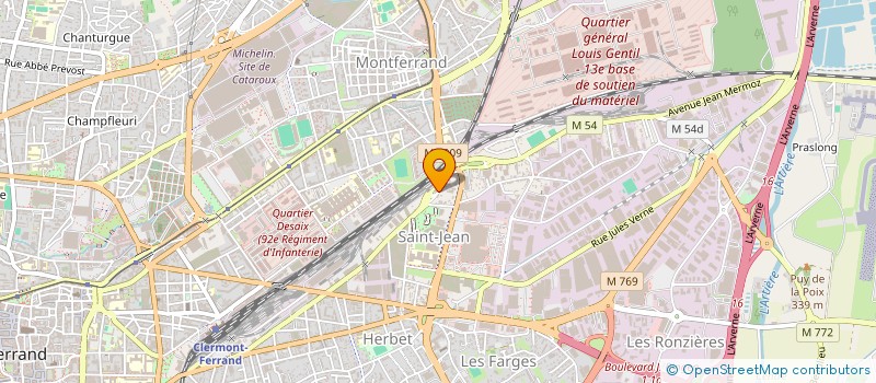 localisation de l'entreprise 2NVB  CLERMONT-FERRAND