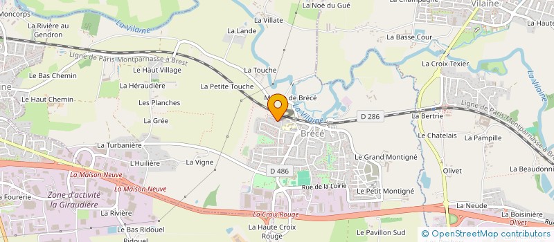 localisation de l'entreprise 2OP  BRECE