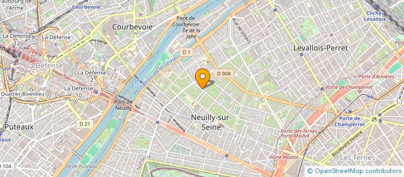 localisation de l'entreprise 2P-2 à NEUILLY-SUR-SEINE