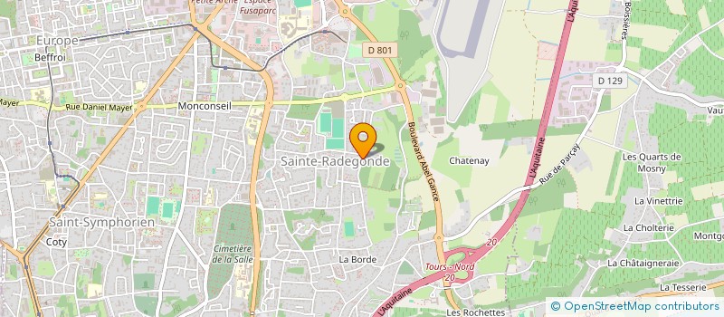 localisation de l'entreprise 2P  TOURS