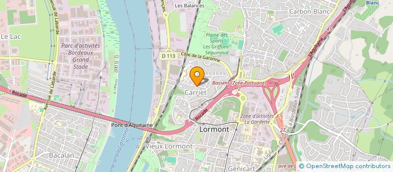 localisation de l'entreprise 2P  LORMONT