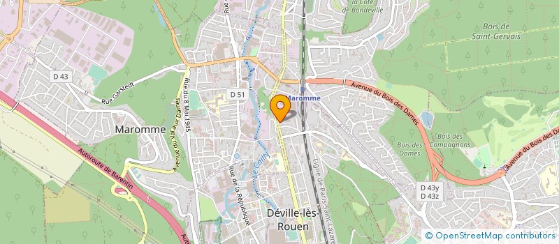 localisation de l'entreprise 2P CONSEILS  DEVILLE-LES-ROUEN