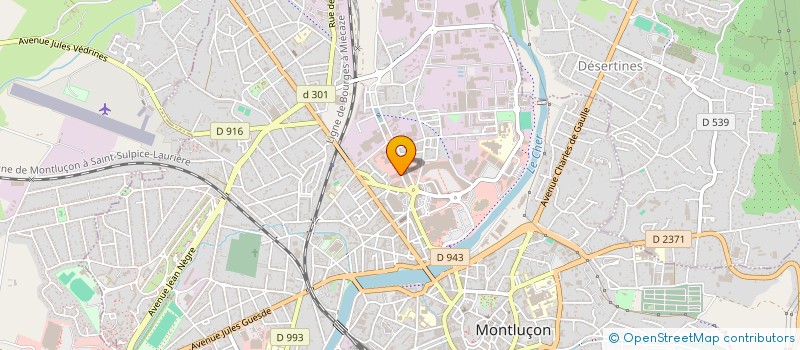 localisation de l'entreprise 2P IMMOBILIER à MONTLUCON
