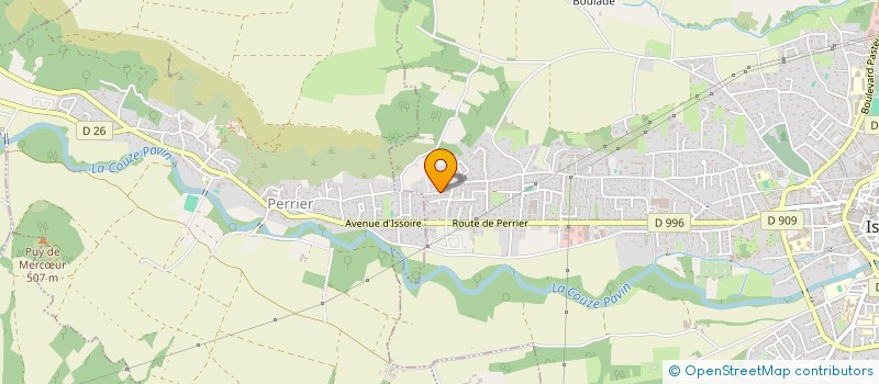 localisation de l'entreprise 2P2G  ISSOIRE