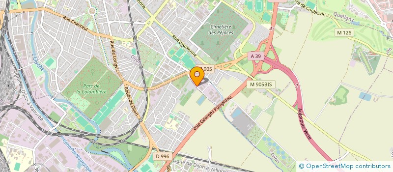 localisation de l'entreprise 2P2J à DIJON