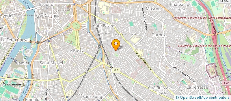 localisation de l'entreprise 2PA RIQUET à TOULOUSE