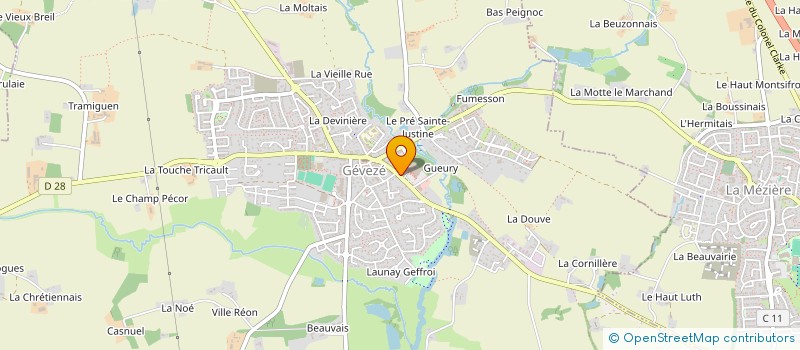 localisation de l'entreprise 2PAC  GEVEZE