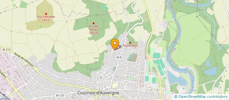 localisation de l'entreprise 2PB  COURNON-D'AUVERGNE