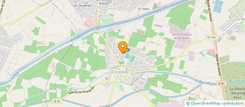 localisation de l'entreprise 2PCM DES TILLEULS  TORREILLES