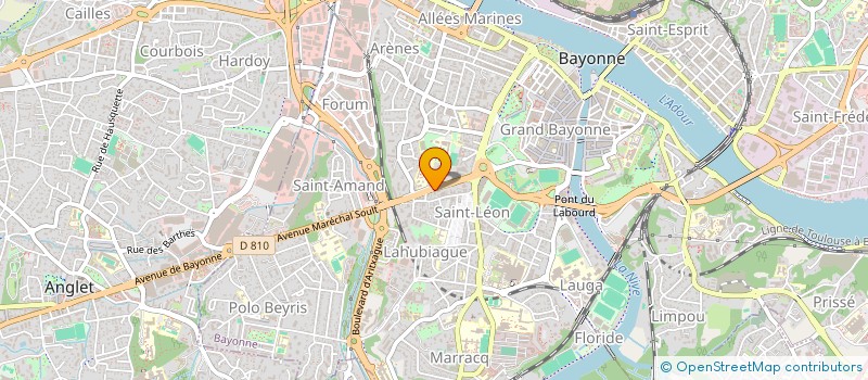 localisation de l'entreprise 2PINVEST à BAYONNE