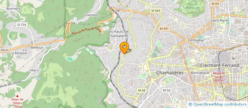 localisation de l'entreprise 2PLS  CHAMALIERES