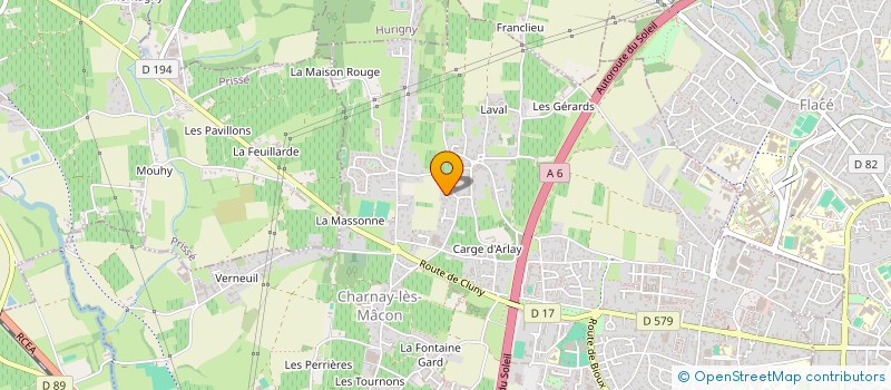 localisation de l'entreprise 2PMA à CHARNAY-LES-MACON