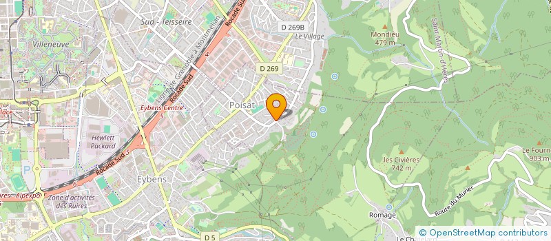 localisation de l'entreprise 2PNJ  POISAT
