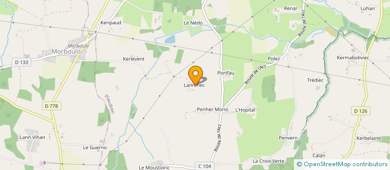 localisation de l'entreprise 2POFN  PLAUDREN