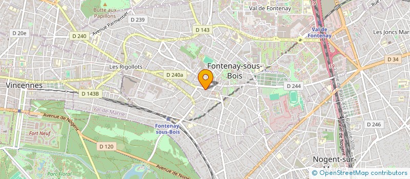 localisation de l'entreprise 2PQRS à FONTENAY-SOUS-BOIS
