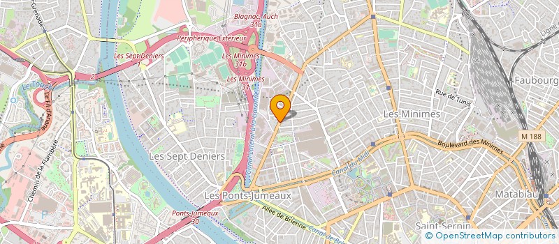 localisation de l'entreprise 2R  TOULOUSE