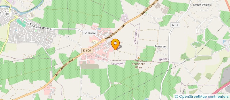 localisation de l'entreprise 2R  NISSAN-LEZ-ENSERUNE