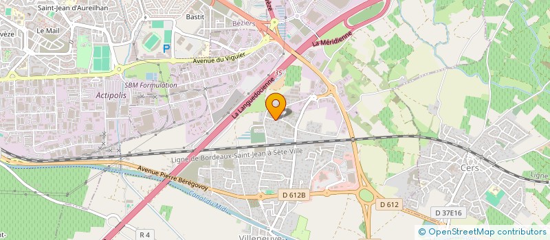 localisation de l'entreprise 2R  VILLENEUVE-LES-BEZIERS