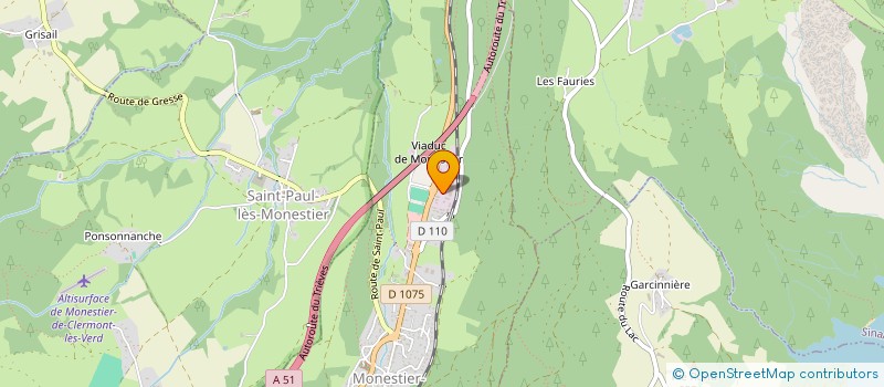 localisation de l'entreprise 2R à MONESTIER-DE-CLERMONT