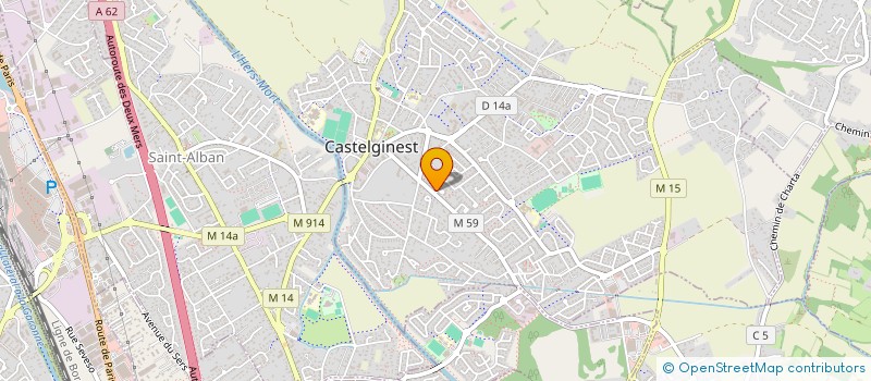 localisation de l'entreprise 2R  CASTELGINEST