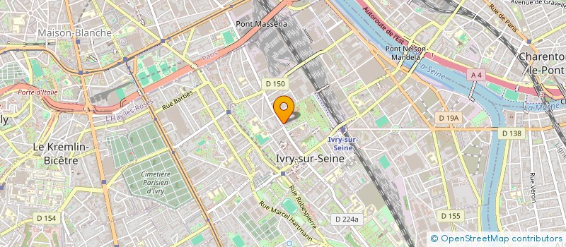 localisation de l'entreprise 2R à IVRY-SUR-SEINE