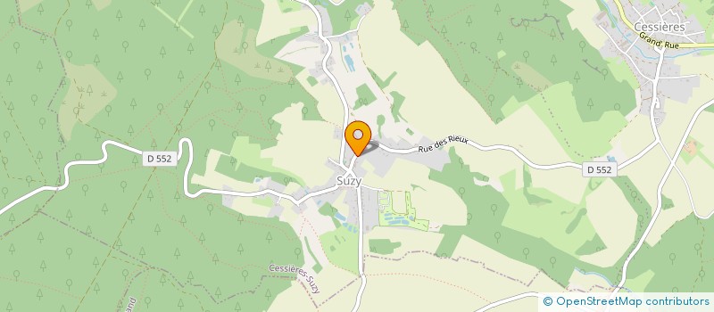 localisation de l'entreprise 2R  CESSIERES-SUZY