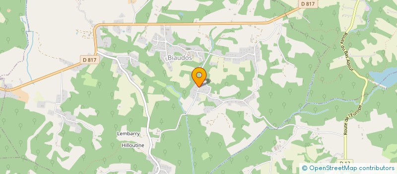 localisation de l'entreprise 2R  BIAUDOS