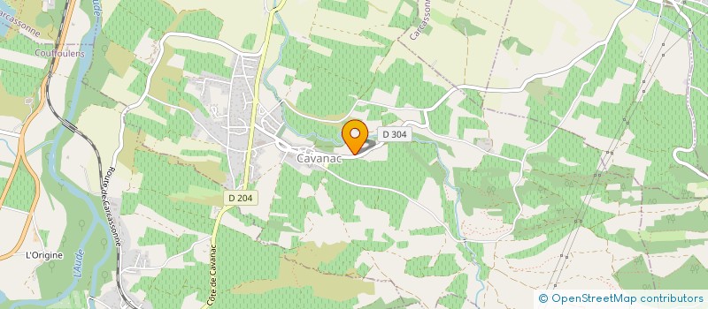 localisation de l'entreprise 2R  CAVANAC