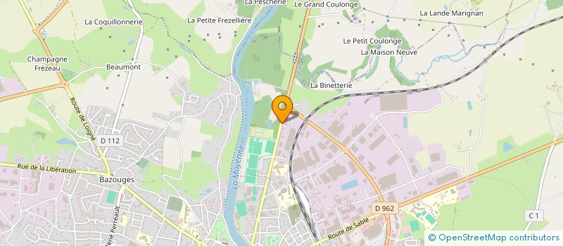 localisation de l'entreprise 2R AUTOS à CHATEAU-GONTIER-SUR-MAYENNE