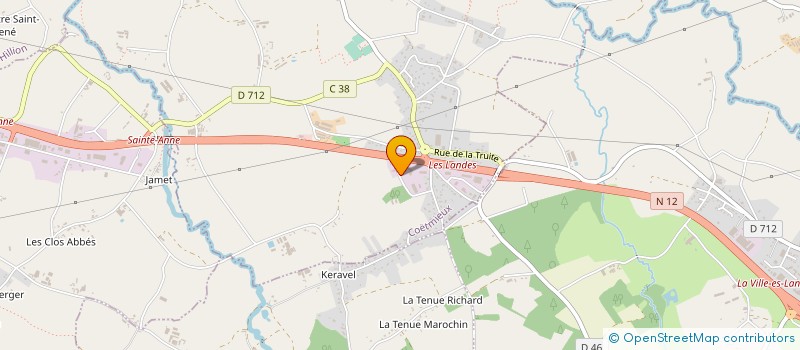 localisation de l'entreprise 2R CARBURANTS à COETMIEUX