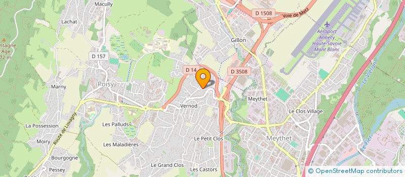 localisation de l'entreprise 2R CREATION  POISY