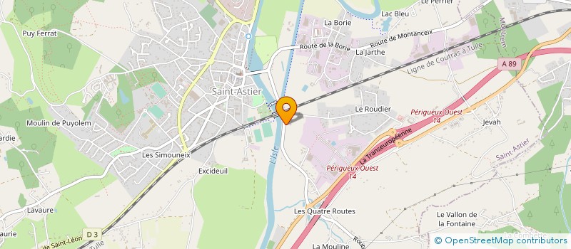 localisation de l'entreprise 2R DE JARDIN IMMO à LEGUILLAC DE L'AUCHE