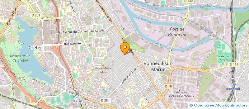 localisation de l'entreprise 2R IMMO à BONNEUIL-SUR-MARNE