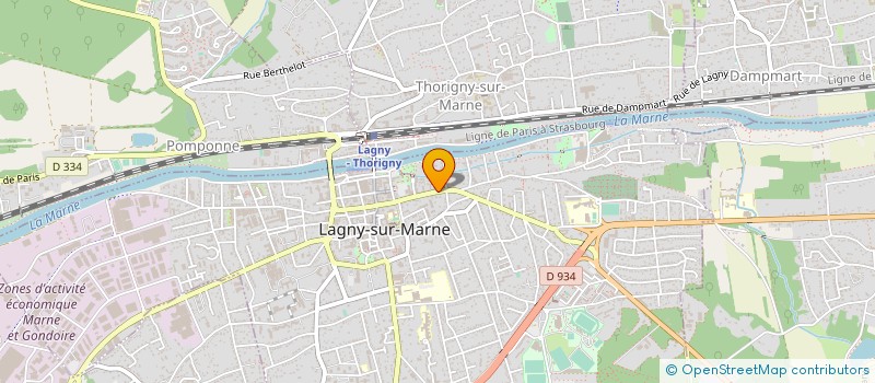 localisation de l'entreprise 2R IMMOBILIER  LAGNY-SUR-MARNE