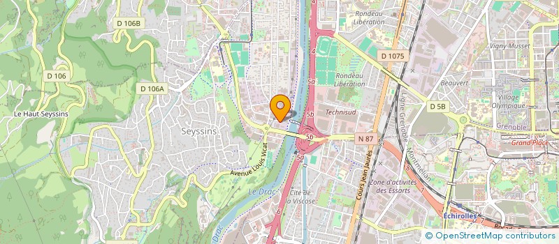 localisation de l'entreprise 2R INVEST  SEYSSINS