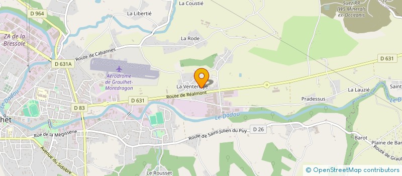 localisation de l'entreprise 2R INVEST  GRAULHET