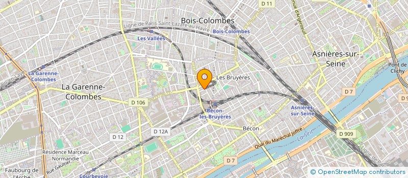 localisation de l'entreprise 2R LOGISTIQUE SAS à ASNIERES-SUR-SEINE