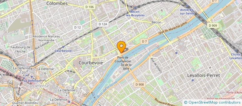 localisation de l'entreprise 2R PARTNERS à COURBEVOIE