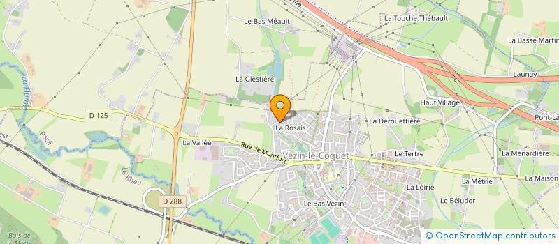 localisation de l'entreprise 2R PATRIMOINE  VEZIN-LE-COQUET