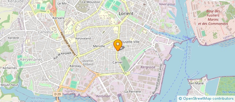 localisation de l'entreprise 2R PROD à LORIENT