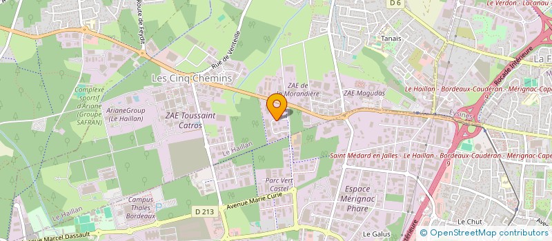 localisation de l'entreprise 2R2F  LE HAILLAN