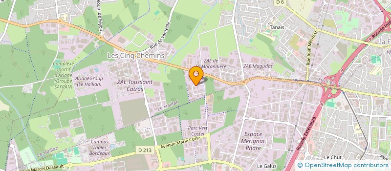 localisation de l'entreprise 2R2F1B  LE HAILLAN