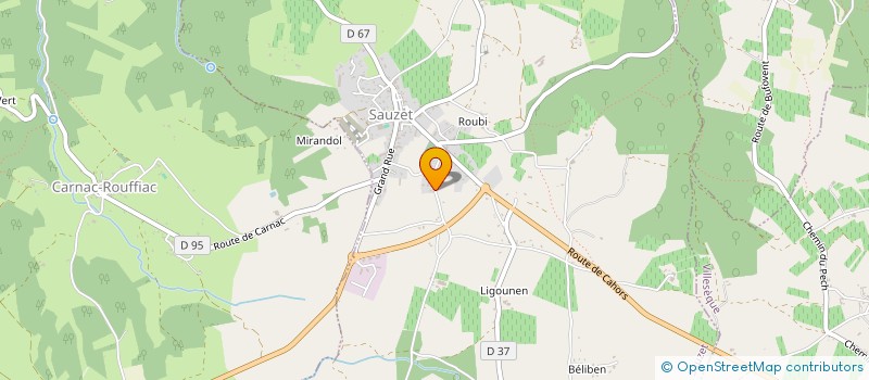 localisation de l'entreprise 2R2P  SAUZET