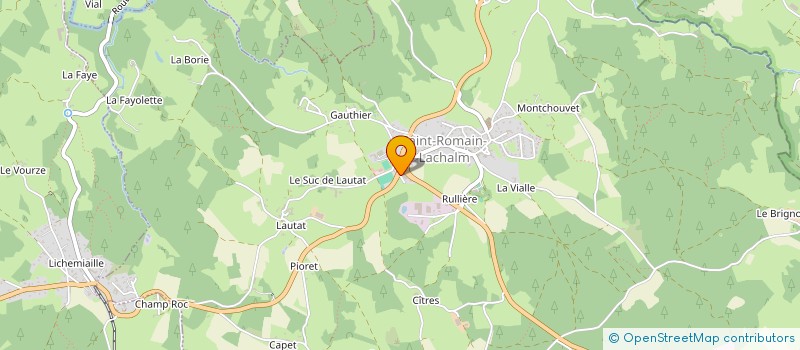 localisation de l'entreprise 2R43  SAINT-ROMAIN-LACHALM