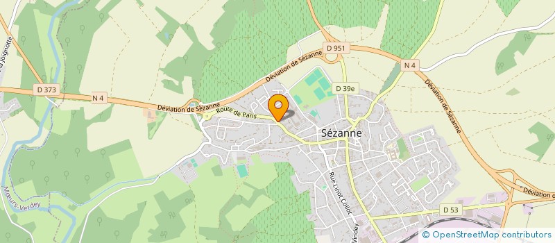 localisation de l'entreprise 2RB PRODUCTION  SEZANNE