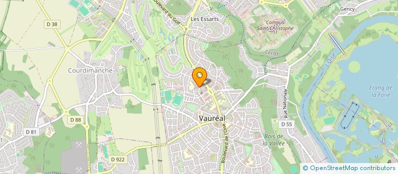 localisation de l'entreprise 2RBET  VAUREAL